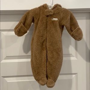 Hooded Fleece Bear Onesie